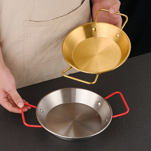 Olla Moderna Plana y Gruesa <span class=keywords><strong>de</strong></span> Acero Inoxidable Dorado Antiadherente <span class=keywords><strong>para</strong></span> Mariscos y Aperitivos, con Dos Asas, Universal <span class=keywords><strong>para</strong></span> Estufa <span class=keywords><strong>de</strong></span> <span class=keywords><strong>Gas</strong></span>, <span class=keywords><strong>para</strong></span> Ramen - Product Image 4