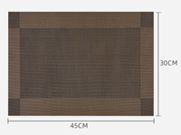 Sous-plats de table en PVC antidérapants et résistants à la chaleur au design moderne, réutilisables pour restaurants et usage domestique, 30x45cm, tapis et coussinets de cuisine