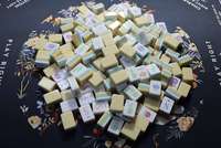 Fichas de Mahjong Acrílicas Estilo Americano - Diseño Moderno y Lujoso, Portátiles para 4 Jugadores, para Póker y Entretenimiento