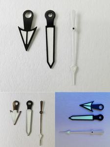 Aiguilles de montre lumineuses vertes pour mouvement NH35/NH36, accessoires de montre, <span class=keywords><strong>aiguille</strong></span> noire pour horloger - Product Image 2