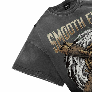 T-shirts pour hommes vintage, effet délavé, style punk, imprimés graphiques, surdimensionnés, en coton, streetwear, mode, vente en gros, t-shirts de haute qualité - Product Image 4