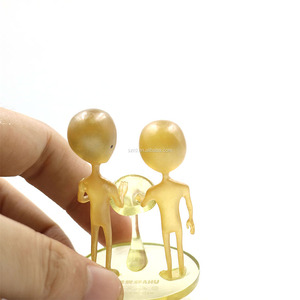 Figurine en plastique transparente personnalisée, mini-robot extraterrestre phosphorescent, jouet en PVC écologique - Product Image 6