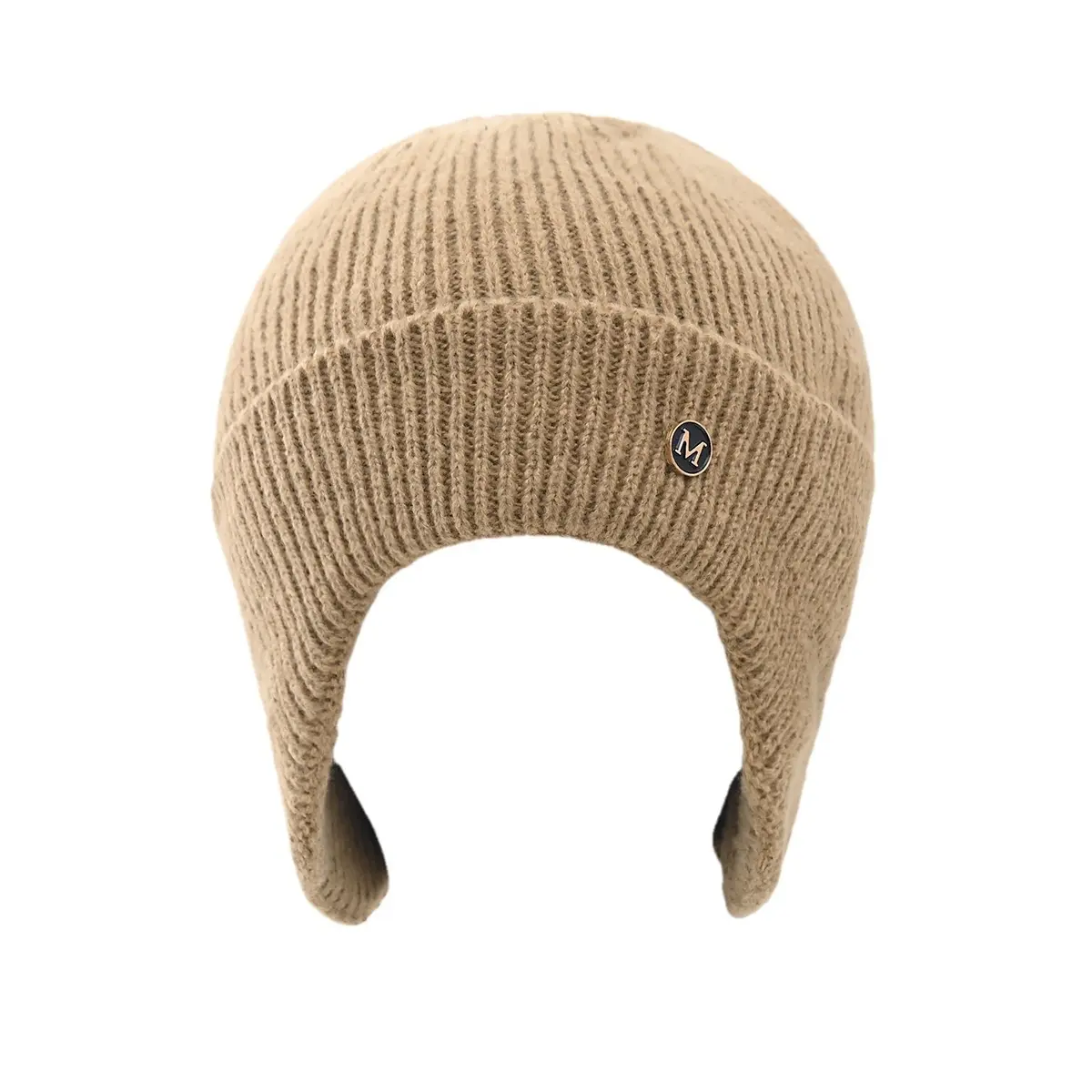 Bonnet de ski d'hiver avec polaire, bonnet en laine chaud pour la protection des oreilles, masque de ski pour jeunes.