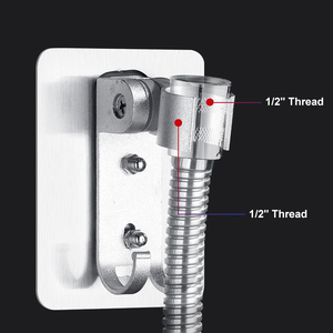 <span class=keywords><strong>Soporte</strong></span> Universal para cabezal de <span class=keywords><strong>ducha</strong></span>, sujeción <span class=keywords><strong>sin</strong></span> perforación, montaje en pared de baño, de mano - Product Image 4