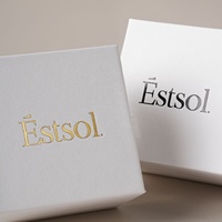 MOQ 100 pièces – Boîte à bagues de mariage noire et blanche personnalisée avec logo imprimé, support de bague en mousse intégré