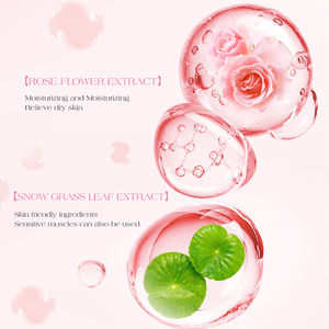 Twg Rts New Arrivals 300Ml Hồng Trang Điểm Remover Nước Với Đầu Bơm Tự Nhiên Nhẹ Nhàng Làm Sạch Đôi Mắt Đôi Môi Mặt Rose Micellar Nước - Product Image 4