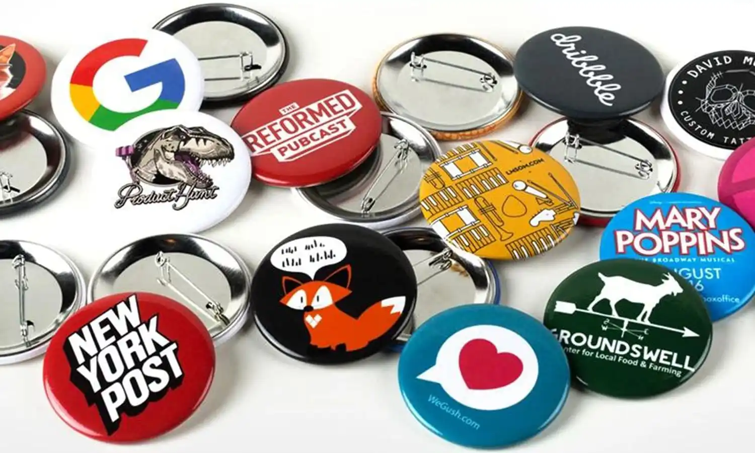 Broches personnalisées à sublimation réfléchissante, 44mm, appareil d'impression par sublimation, logo en métal vierge, bouton de badge personnalisé pour l'extérieur