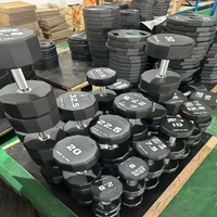 Set Dumbbell Ergonomis Anti-Selip Sepuluh Sudut untuk Penggunaan di Rumah, Peralatan Kebugaran Gym, Latihan Kekuatan Seluruh Tubuh Unisex Kustom