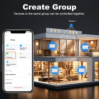 Interrupteur intelligent Wi-Fi Matter à bouton-poussoir 1 à 4 gangs, sans fil neutre, compatible HomeKit, commande vocale, fonctionne avec Tuya, Alexa, Google Home