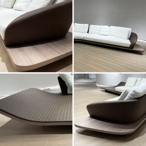 आउटडोर उद्यान लकड़ी के underframe घुमावदार खंड सोफे फर्नीचर कमरे में रहने वाले सोफे - Product Image 6