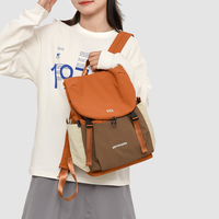 Sac à dos imperméable pour femmes, color block, randonnée en plein air, cyclisme, sac à dos de voyage, sport