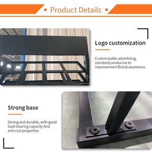 Estantes personalizados de cuarzo para ferreterías, estanterías de vidrio con placas de piedra natural, exhibidores de azulejos, marcos de suelo de granito compuesto - Product Image 3