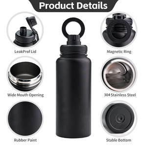Support magnétique pour téléphone, gourde isotherme en acier inoxydable avec couvercle compatible MagSafe pour la salle de sport et les activités de plein air - Product Image 2