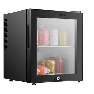 Mini-réfrigérateur d'hôtel compact de 30 litres avec porte vitrée, à contrôle thermostatique, d'occasion, avec compresseur-congélateur - Product Image 2