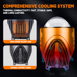 Nouveaux phares projecteurs antibrouillard Bi-LED tricolores à découpe plate, étanches IP68, 3,0 pouces, 140W, 14000LM, compatibles LHD/RHD - Product Image 3