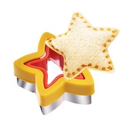 Vente chaude : Moule à biscuits en acier inoxydable en forme de dinosaure, emporte-pièce et scellant pour sandwichs, coupe-légumes et fruits écologique pour enfants, ustensiles de pâtisserie DIY