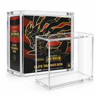 Boîtier monobloc en acrylique pour ETB, protection UV à 99 %, couvercle magnétique robuste, présentoir de rangement pour collection de boîtes d'entraînement Elite