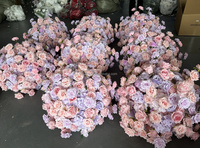Décoration de mariage, décoration de table, boule de fleurs artificielles violettes, centre de table de mariage, fleurs