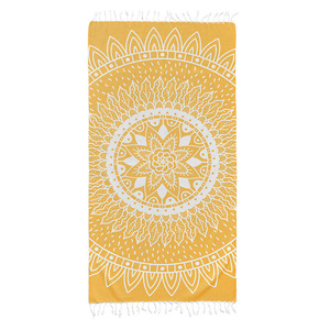 Hữu Cơ Bông Jacquard Bãi Biển Khăn Siêu Mềm Mại Và Kháng Khuẩn Đồng Bằng Nhuộm Cho Nhà Sử Dụng - Product Image 3