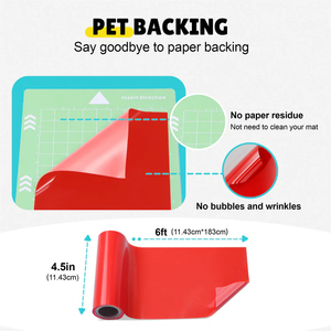 Vĩnh Viễn Vinyl cho likcut & máy cắt, <span class=keywords><strong>8</strong></span> Rolls 4.5 "x6ft, vật nuôi lót dính Vinyl cho Diy Craft, ngoài trời trong nhà sử dụng - Product Image 6
