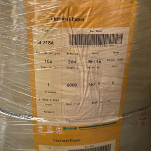 Papier thermique de qualité supérieure fabriqué en Chine, 106 g/m², largeur de rouleau 264 mm, pour billets <span class=keywords><strong>d</strong></span>'<span class=keywords><strong>avion</strong></span> et billets <span class=keywords><strong>d</strong></span>'entrée - Product Image 1