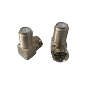 Adaptador de conector de ángulo hembra F macho a F conector de entrega rápida