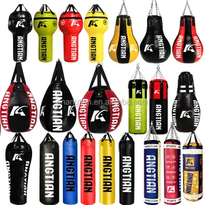 ANGTIAN Cheap Price used gym equipment filled empty heavy boxing training punching bag