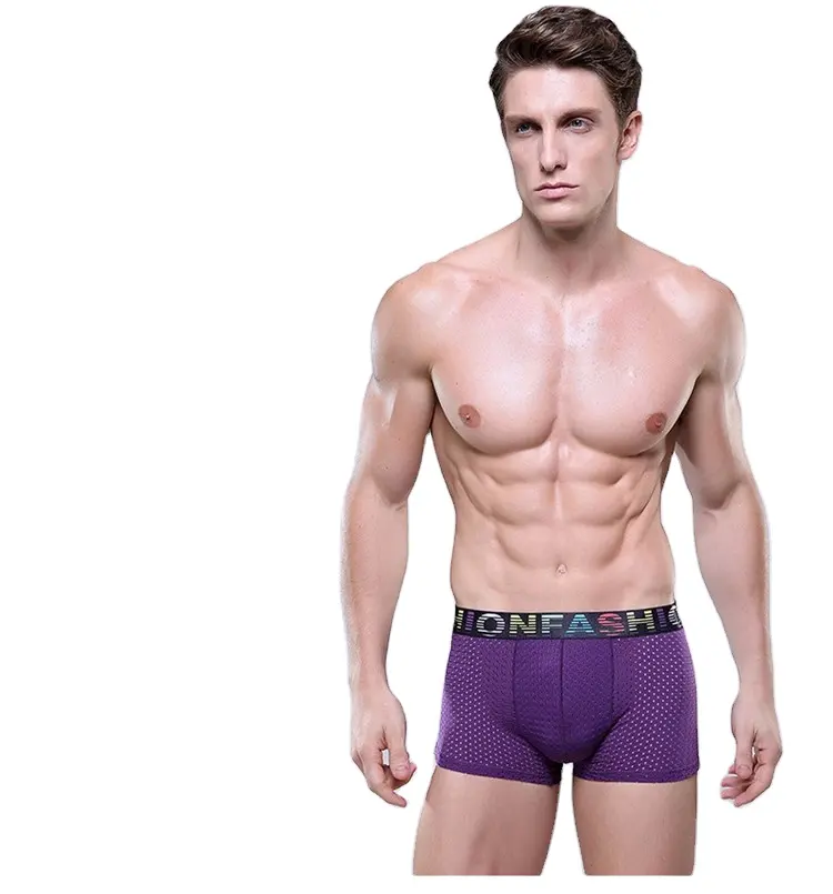 Celana dalam boxer bermotif untuk pria, celana dalam modis nyaman bersirkulasi, celana dalam boxer motif mode 2024