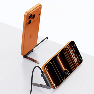 <span class=keywords><strong>สาย</strong></span><span class=keywords><strong>ชาร์จ</strong></span>เร็วแบบถัก 65W 2-in-1 PD พร้อมขาตั้งแบบพับได้สามทบ สำหรับ iPhone 17/16 สำหรับ Huawei สำหรับ Xiaomi สำหรับแท็บเล็ต สำหรับแล็ปท็อป - Product Image 3