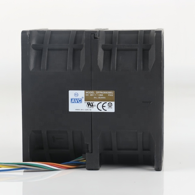 AVC 5V 12V 24V DC 48V 1.56A AC EC 8080 80X80X80MM 8CM Server Chassis Cabinet Double Motors Turbocharged DFPA0880B8U Cooling Fan