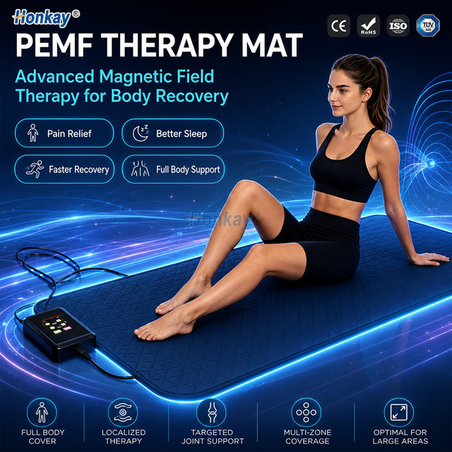 Household PEMF Therapy Therapy Device Adjustable Intensity Pulsed Electromagnetic Physiotherapy PEMF Mat for Pain Relief
