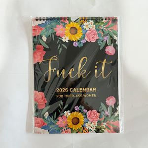 <span class=keywords><strong>Calendario</strong></span> 2026 per le <span class=keywords><strong>donne</strong></span> stanche-Ass disegno floreale <span class=keywords><strong>calendario</strong></span> da parete con spirale vincolante divertente Slogan <span class=keywords><strong>calendario</strong></span> pianificazione quotidiana - Product Image 6