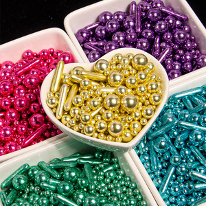 Vente flash : Perles de sucre colorées comestibles 1 kg 5 kg, décorations pour gâteaux, outils de décoration de pâtisserie, ingrédients pour la décoration de pâtisserie - Product Image 3