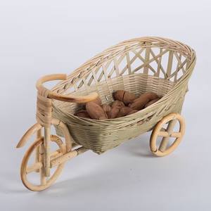 Cesta <span class=keywords><strong>de</strong></span> Mimbre para Bicicleta, Atractiva, para Frutas, Almacenamiento <span class=keywords><strong>de</strong></span> Alimentos y Decoración <span class=keywords><strong>de</strong></span> Cocina, Maceta para Jardinería - Product Image 5