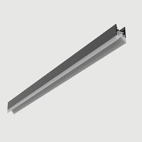 Lentille linéaire PMMA à faisceau extra large de 145 degrés pour diffuseur de profil LED, couvercle 12,2x10mm, barre lumineuse pour étagère et armoire, bande en aluminium