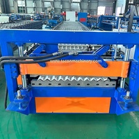 Petit pain entièrement automatique de feuille de toiture de petites vagues d'acier en métal formant la machine
