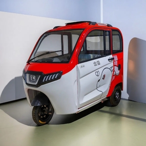 Closed Cabin Mobility Adults Used 2 Doors 3 Seats 3 Wheel Passenger Tricycle with Skylight - Product Image 3