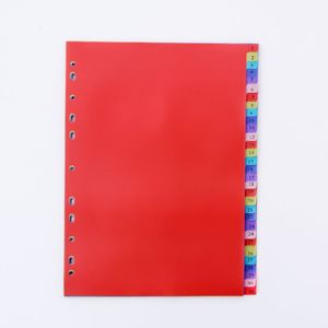 PinGlory High Quality Assorted Colors <strong>A4</strong> Size 11 Ring PP Loose-Leaf File Tab Dividers Binders <strong>Planner</strong> UV/Digital Printed - Product Image 6
