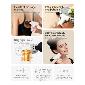 고품질 <span class=keywords><strong>EMS</strong></span> 적색광 열 미니 딥 티슈 진동 마사지건 휴대용 전기 근막 마사지기 - Product Image 3