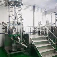 Machine à mélanger à haute cisaillement pour la fabrication de crèmes cosmétiques, agitateur pour émulsionner sous vide les produits de soin de la peau, les produits de maquillage et les crèmes solaires