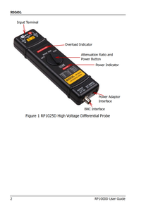 Rigol RP1025D โพรบแรงดันสูง RP1025D ออสซิลโลสโคปแบบดิจิตอล RP1025D - Product Image 1