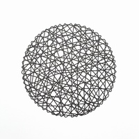 Sous-plat rond en PVC doré, style nordique créatif, pour restaurant, hôtel et maison