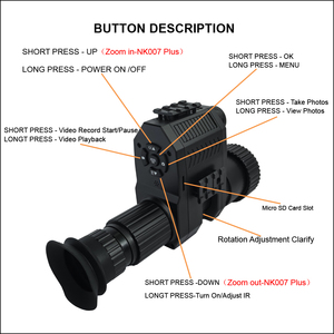 Ống nhòm nhìn đêm kỹ thuật số tiên tiến Winmax T5Z-S5Z Chiến thuật săn bắn Zoom quang học <span class=keywords><strong>4X</strong></span> Zoom kỹ thuật số 5X Ghi hình video 1080P 18650 - Product Image 6