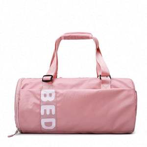 Sac de voyage cylindrique grande capacité, sac de sport pour les voyages de courte distance, sac de sport pour la salle de sport avec compartiment pour chaussures - Product Image 6