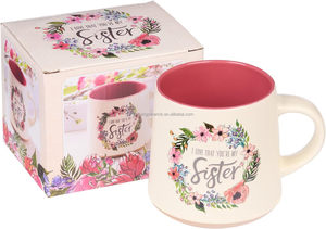 Tasse à café en céramique Sister avec base trempée en argile-<span class=keywords><strong>Ecclésiaste</strong></span> 4:9 - Product Image 4