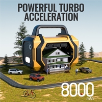 Démarreur multifonctionnel 1000A à courant de crête, compresseur d'air, booster de batterie, gonfleur de pneus, pour camion et moto, anti-étincelles