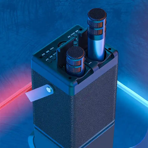 <span class=keywords><strong>Enceinte</strong></span> <span class=keywords><strong>Bluetooth</strong></span> Extra Bass Avec Amplificateur <span class=keywords><strong>Intégré</strong></span>, Baffle <span class=keywords><strong>Bluetooth</strong></span> Portable Karaoké Avec 2 Micros Sans Fil - Product Image 3