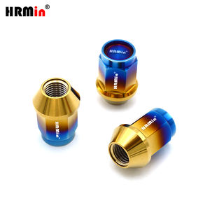 HRMin Gr5 Ti-6Al-4V en titane siège conique à 60 degrés 19écrous <span class=keywords><strong>de</strong></span> <span class=keywords><strong>roue</strong></span> hexagonaux écrous <span class=keywords><strong>de</strong></span> <span class=keywords><strong>roue</strong></span> en titane M12 * 1.5*35mm ForToyotoMazda <span class=keywords><strong>Honda</strong></span> - Product Image 1