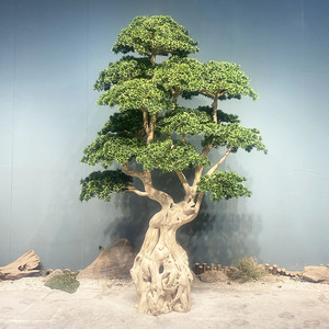 Plantas de pino Simulación Escultura resistente a los rayos UV Arte 360 cm de altura Árbol de pino ciprés de cedro artificial - Product Image 3