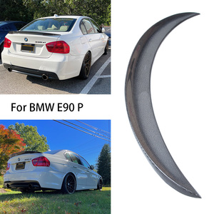 For 3 Series E90 4Door/E90 M3 P Style Carbon Fiber <b>Rear</b> <b>Spoiler</b> Trunk Wing 2004-2011 - Product Image 2